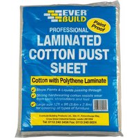 Everbuild Sika 484992 Laminated Cotton Dust Sheet 3.6 X 2.7M