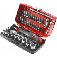 Facom 1/4in Drive Nano Socket Set, 38 Piece RL.NANO1PB