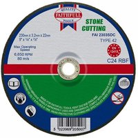 Faithfull Depressed Centre Stone Cutting Disc