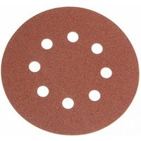 Faithfull 710953 Hook & Loop Sanding Disc Did3 Holed 125Mm X 40G (Pack 25)
