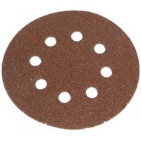 Faithfull 125mm Hook and Loop Perforated Sanding Discs