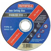 Faithfull Inox Cutting Disc 115 X 1.2 X 22.23Mm