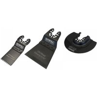 Faithfull 3 Piece OIS Oscillating Multi Tool Blade Set