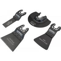 Faithfull 4 Piece OIS Oscillating Multi Tool Flooring Accessory Set