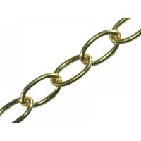 Faithfull Oval Chain 2.3Mm X 10M Polished Brass