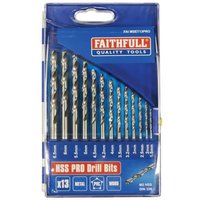 Faithfull 13 Piece HSS Drill Bit Set