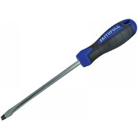 Faithfull Soft Grip Flared Slotted Tip Screwdriver