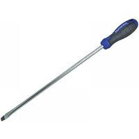 Faithfull Soft Grip Flared Slotted Tip Screwdriver