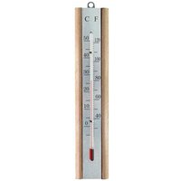 Faithfull Thermometer Wall Beech Silver 200Mm