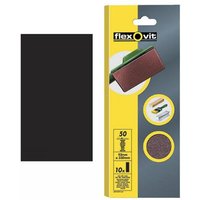 Flexovit 63642526327 1/2 Sanding Sheets Orbital Plain Medium 80 Grit (Pack 10)