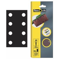 Flexovit 63642526335 1/3 Sanding Sheets Perforated Medium 80 Grit (Pack 10)