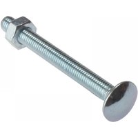 Forgefix 10CB1050 Carriage Bolt & Nut Zp M10 X 50Mm Bag 10