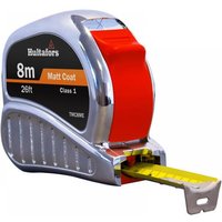 Hultafors 368213 Tm8Me Chrome Tri-Matic Pocket Tape 8M/26Ft (Width 25Mm)