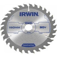 Irwin® 1897090 Construction Circular Saw Blade 150 X 20Mm X 30T Atb
