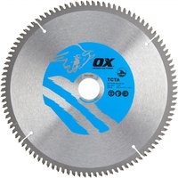 Ox Tools OX-TCTA-25030100 Ox Alu/Plastic/Laminate Cutting Circular Saw Blade 250/30Mm 100 Teeth Tcg EA