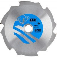 Ox Tools OX-PCD-250/30 Ox Fibre Cement Cutting Blade - 6 Teeth - 250/30Mm EA