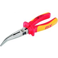 Ox Tools OX-P323920 Ox Pro Vde Bent Long Nose Pliers - 200Mm (8in) EA