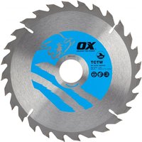 Ox Tools OX-TCTW-1843028 Ox Wood Cutting Circular Saw Blade 184/30Mm 28 Teeth Atb EA