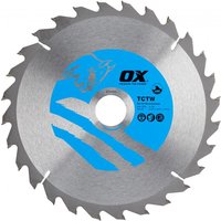 Ox Tools OX-TCTW-2163028 Ox Wood Cutting Circular Saw Blade 216/30Mm 28 Teeth Atb EA