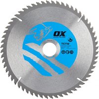 Ox Tools OX-TCTW-2163060 Ox Wood Cutting Circular Saw Blade 216/30Mm 60 Teeth Atb EA