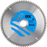 Ox Tools OX-TCTW-2163080 Ox Wood Cutting Circular Saw Blade 216/30Mm 80 Teeth Atb EA