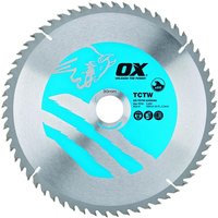 Ox Tools OX-TCTW-2353060 Ox Wood Cutting Circular Saw Blade 235/30Mm 60 Teeth Atb EA