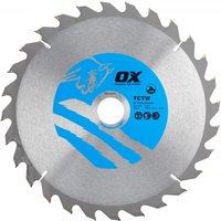 Ox Tools OX-TCTW-2503028 Ox Wood Cutting Circular Saw Blade 250/30Mm 28 Teeth Atb EA