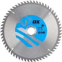 Ox Tools OX-TCTW-2503060 Ox Wood Cutting Circular Saw Blade 250/30Mm 60 Teeth Atb EA