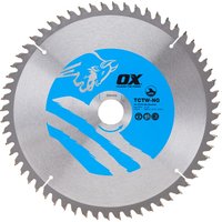 Ox Tools OX-TCTW-NG-2603060 Ox Wood Cutting Negative Rake Circular Saw Blade 260/30Mm 60 Teeth Atb EA