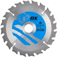 Ox Tools OX-TCTW-TF-1362020 Ox Wood Cutting Thin Kerf Circular Saw Blade 136/20Mm 20 Teeth Atb EA