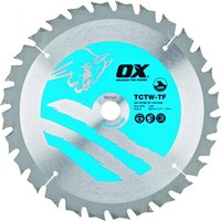 Ox Tools OX-TCTW-TF-1841628 Ox Wood Cutting Thin Kerf Circular Saw Blade 184/16Mm 28 Teeth Atb EA