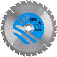 Ox Tools OX-TCTW-TF-1901628 Ox Wood Cutting Thin Kerf Circular Saw Blade 190/16Mm 28 Teeth Atb EA
