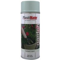 Plastikote 027204 Garden Colours Spray Paint Clotted Cream 400Ml