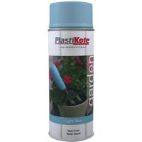 Plastikote 027205 Garden Colours Spray Paint Light Blue 400Ml
