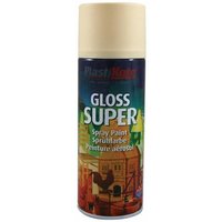 Plastikote 011112 Gloss Super Spray Antique White 400Ml