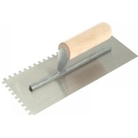 R.s.t. RTR153DS Notched Trowel 6Mm Square Notches Wooden Handle 11 X 4.1/2In