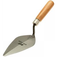 R.S.T. Pointing Trowel London Pattern Wooden Handle 5In in Silver