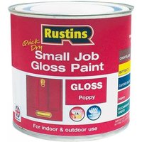 Rustins GPPOW250 Quick Dry Small Job Gloss Paint Poppy 250Ml