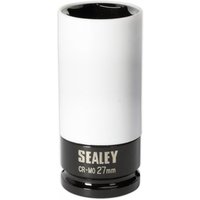 Sealey 1/2" Drive Impact Socket Metric for Alloy Wheels