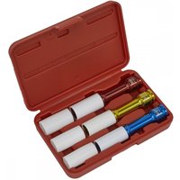 Sealey 3 Piece 1/2" Drive Deep Impact Socket Set for Alloy Wheels