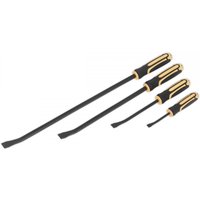 Sealey S01138 Angled Pry Bar Set With Hammer Cap Heavy-Duty 4Pc