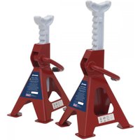 Sealey Axle Stands (pair) 2 Tonne Capacity Per Stand Ratchet Type
