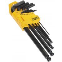 Siegen 9 Piece Long Imperial Ball End Hex Key Set