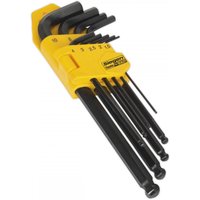 Sealey S01093 Ball-End Hex Key Set 9Pc Long Metric