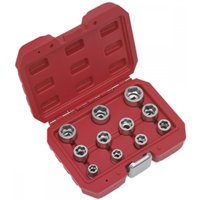 Sealey AK7281 Bolt Extractor Socket Set 11Pc 3/8inSq Drive Metric