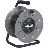 Sealey 4 Socket Cable Extension Reel 240v