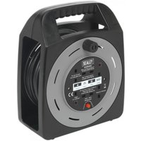 Sealey 3 Socket Cable Extension Reel Box 240v