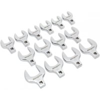 Siegen 14 Piece 1/2" Drive Crow Foot Spanner Set Metric