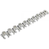 Sealey 10 Piece 3/8" Drive Crow Foot Spanner Set