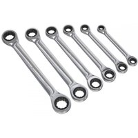 Sealey S0636 Double End Ratchet Ring Spanner Set 6Pc Metric, Multi